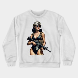 Pinup Girl Crewneck Sweatshirt